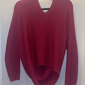 Womens red sweater